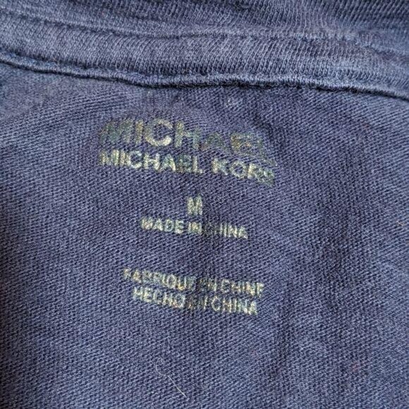 Michael Kors Fitted Short Sleeve Graphic Size Med - Picture 3 of 7